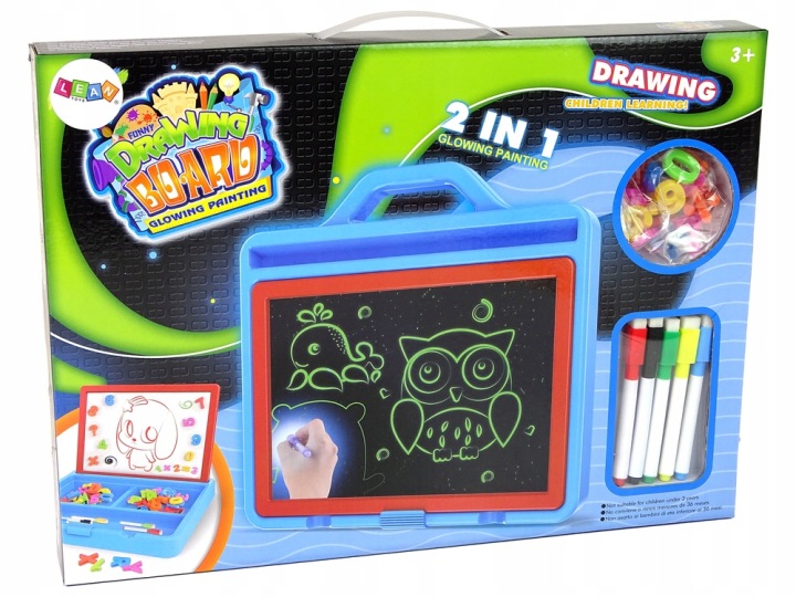 Дошка Для Малювання Glowing Paint 2 в 1 Магнітна — фото 6