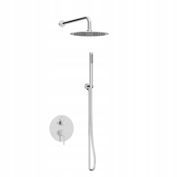 Podomítková Sprchová Baterie Cascade Chrom Sprchový Set Balneo