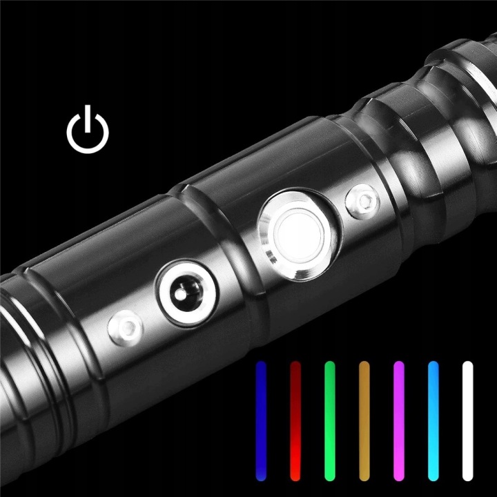 Меч світловий світний зі звук STAR WARS іграшковий RGB 11 кол. метал меч — фото 6