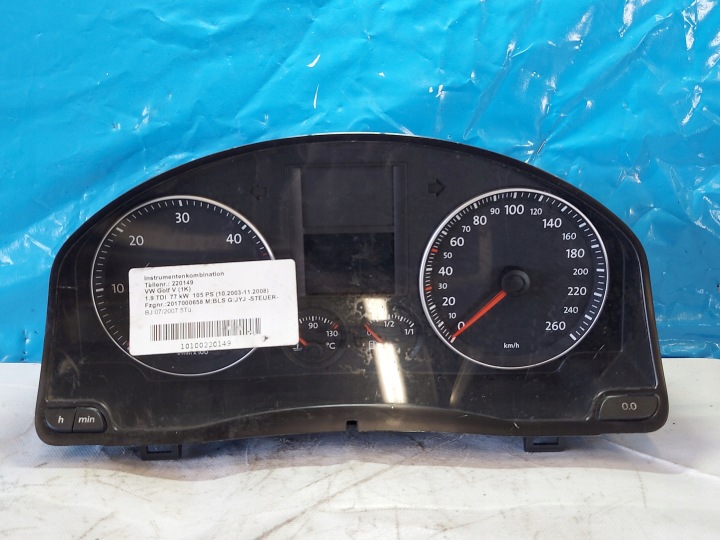 quadro strumenti TACHIMETRO contagiri OROLOGIO VW GOLF V 1.9 TDI 1K0920883B
