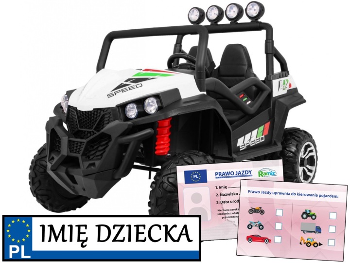 Ramiz Всюдихідні Grand Багі Lift для дітей Білий Привід 4x4 Пульт Радіо — фото 2