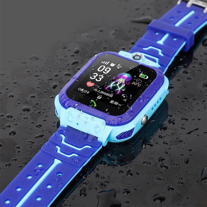 Годинник для дітей Q12 GSM LBS HD 1.44' сигнал SOS водонепроникний IP53 довгий — фото 2
