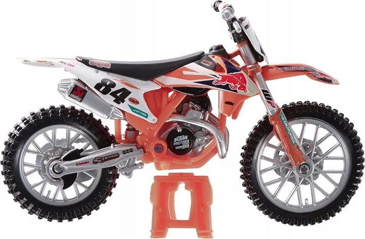 Мотоцикл Bburago Cycle 1:18 RED BULL KTM 450 SX-F — фото 5