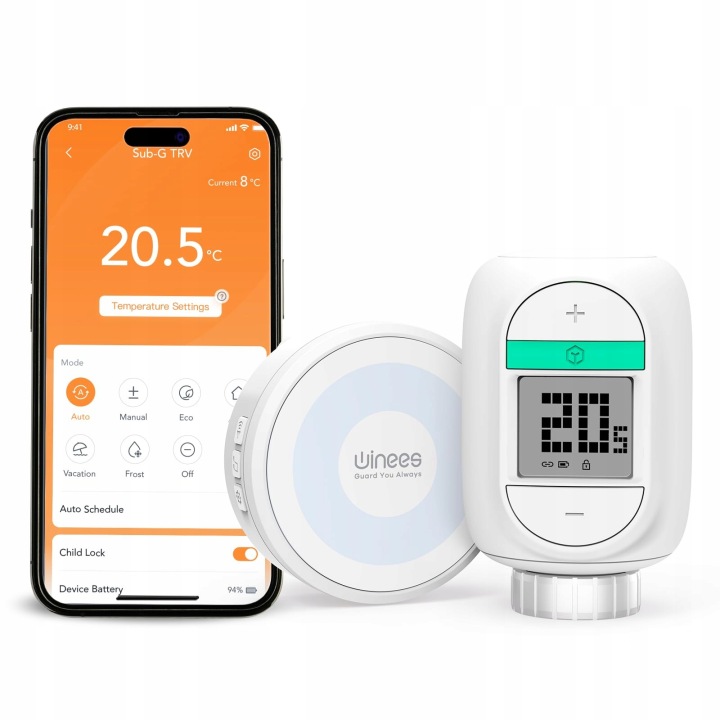 Termostat radiátorová hlavice Smart Alexa Google WiFi