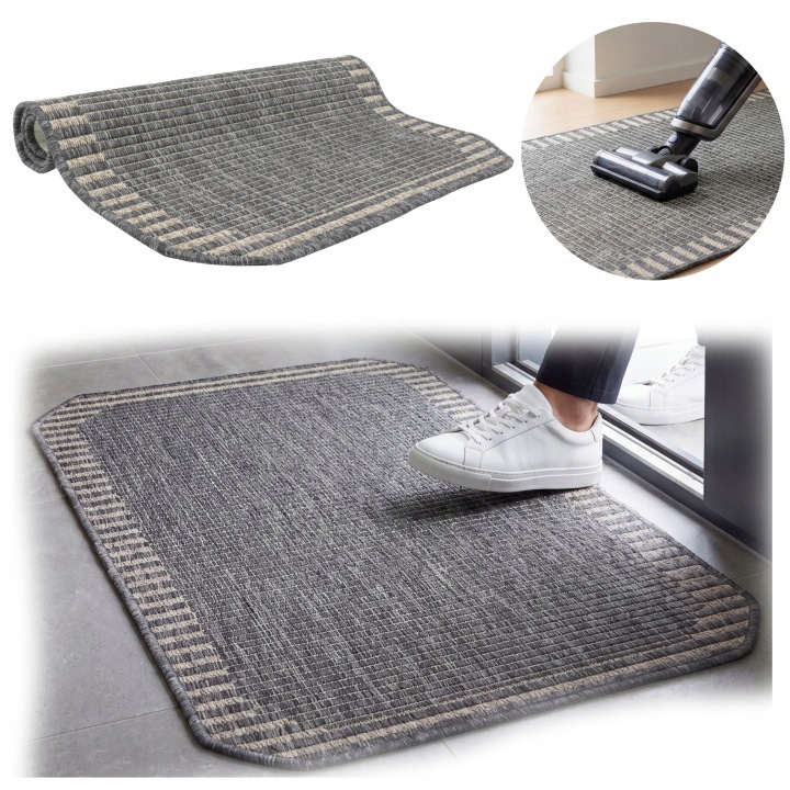 Protiskluzová vstupní rohožka pod dveře 68 x 114 cm pro boty Velká podložka