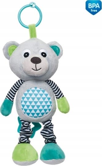 Canpol babies плюшева іграшка з музичною скринькою 0+ BEARS сіра — фото 3