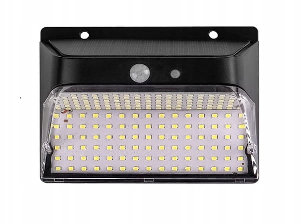 Solární lampa Led 8W senzor pohybu IP44 6000K studené zahradní osvětlení