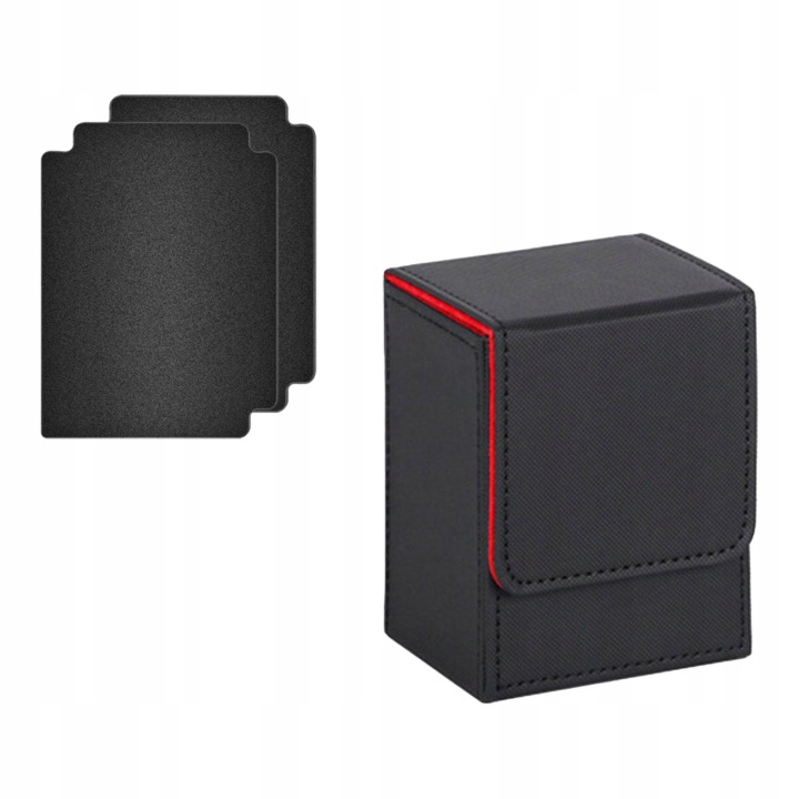 Card Deck Box Cards Чохол, вміщує 100 Контейнер для карток торговий Чорний Червоний