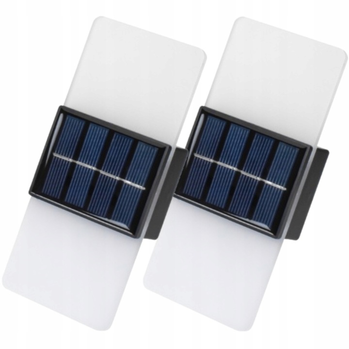 2x Dekorativní nástěnné svítidlo Solární Led lampa Osvětlení domečku Altánky Terasa