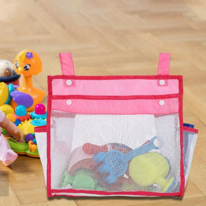 Mesh Для купання Toy Органайзер Декор Універсальний Mesh Net Shower Caddy Net Bag червоний — фото 8