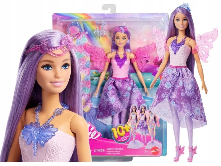 BARBIE фентезі лялька русалка фея 10 стилізації одяг аксесуари JCP74 — фото 5