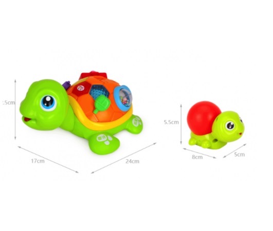 Інтерактивна музична іграшка черепаха Hola Toys 868 зі світловими ефектами і звуковими