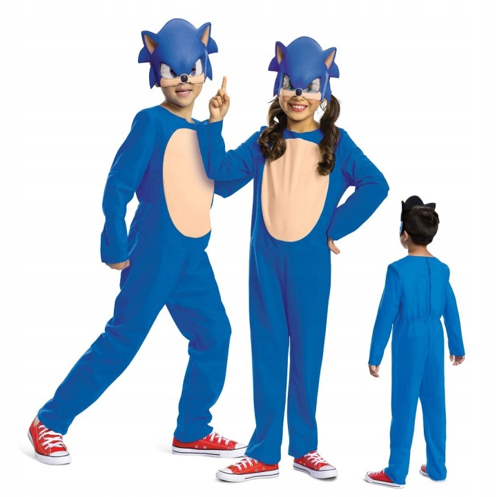 Костюм SONIC костюм карнавальний для дітей їжак костюм 125-135 см 7-8 л — фото 2