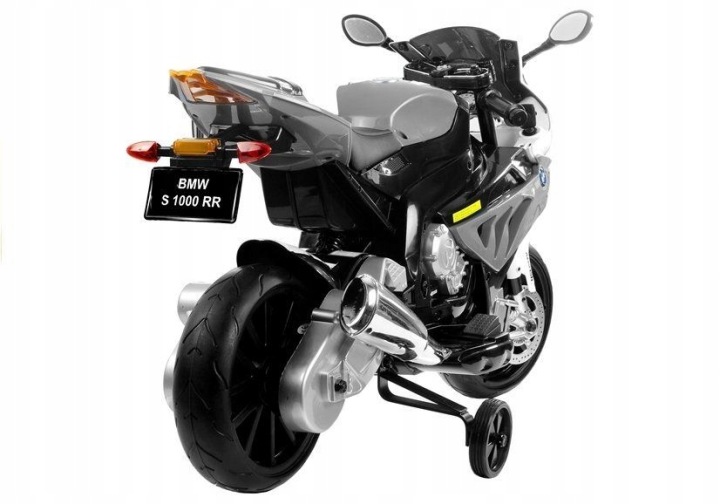 Мотоцикл на акумуляторі BMW S1000RR Для Дітей Сріблястий Триколісний — фото 4