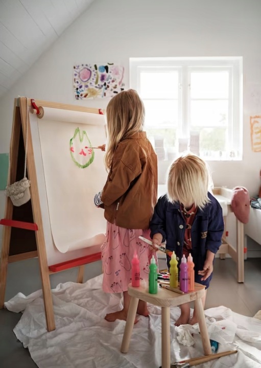 IKEA Маленька мольберт Дошка крейдова чорна/біла — фото 2