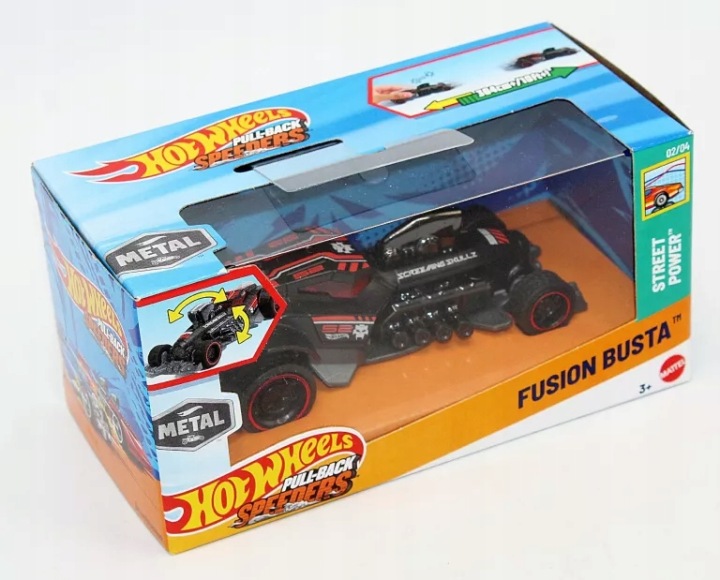 Машинка hot wheels інерційний speeders fusion busta (hpr83) mattel