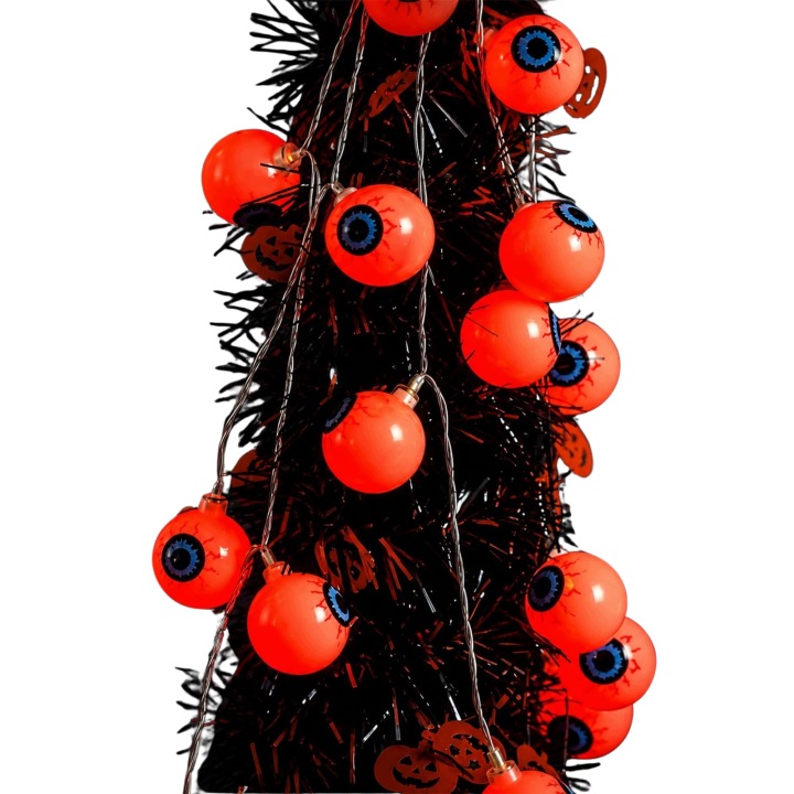 Lampičky Halloween Oči 3 M 20 Led Červené Na Baterie Dekorace