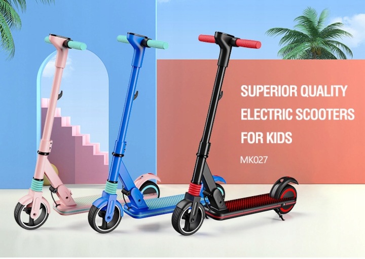 Електричний самокат дитячий 6.5'' 24 В 2.5 Аг 130 Вт, 14 км/год, 8 км, 12 років + — фото 5