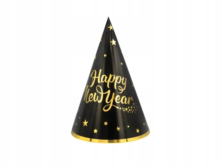 Шапочки Happy New Year, 16 см (1 уп. / 6 шт.)