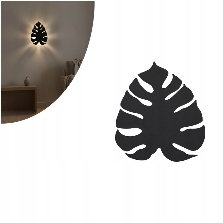 Nástěnná lampa Monstera XL Black 5916 Tk Lighting