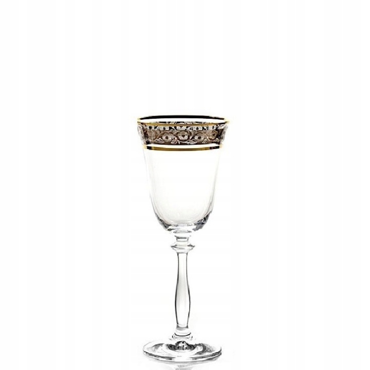 Bohemia Angela 250 ML Sklenička Zlato-platinová 6 Ks
