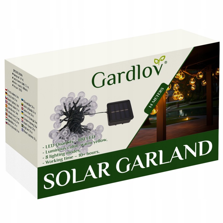 Гірлянда сонячна 12 м IP65 Gardlov 24010 00024010 — фото 2