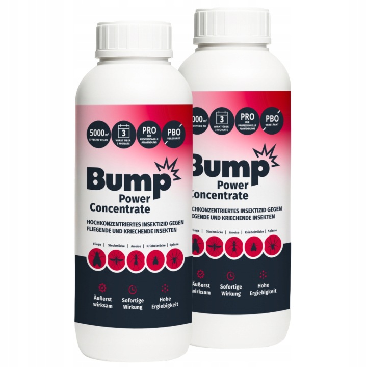 Bump Power Concentrate Postřik proti komárům a klíšťatům, mravencům, pavoukům 2x1L