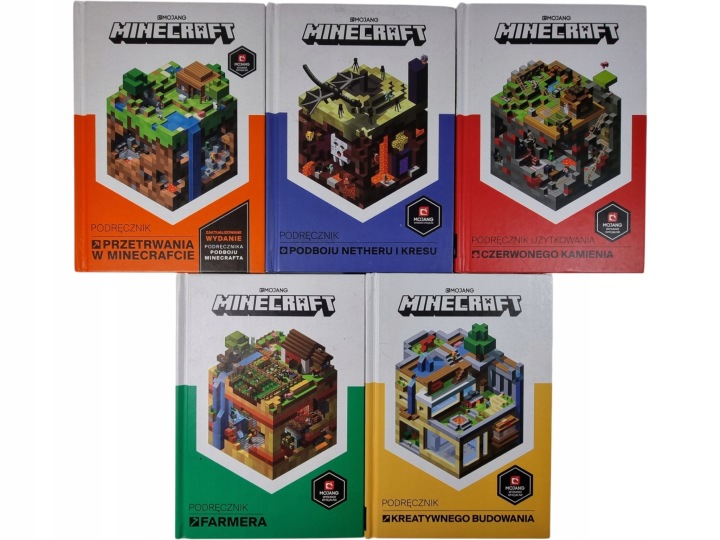 Zdjęcie egzemplarza: Minecraft / Kolekcja Podręczników Gracza / zestaw 5 książek
