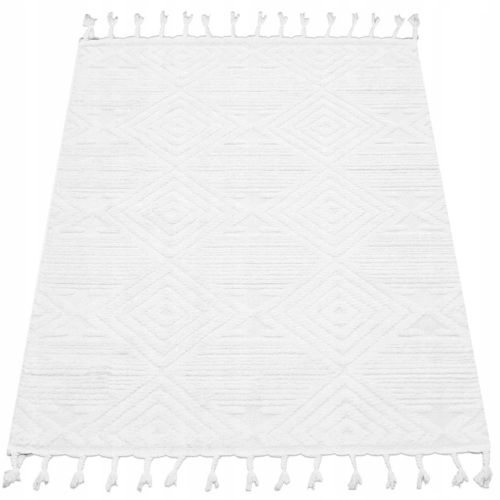 Koberec Shaggy Boho S Třásněmi Do Obývacího Pokoje Ložnice Skandinávský 80X120 3D