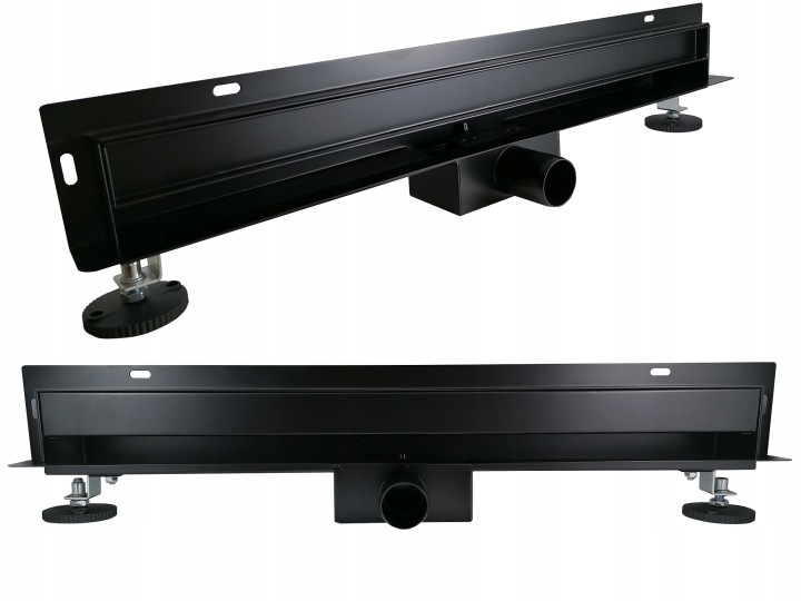 Lineární odtok 70 cm nízký 52 mm pod dlažbu 2v1 Černý