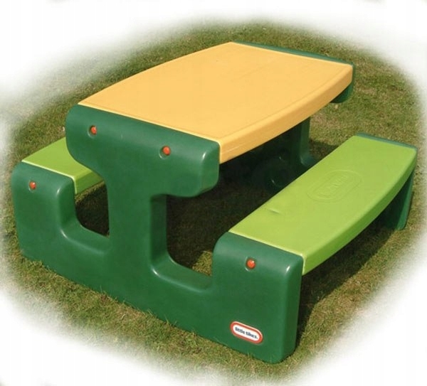 Little Tikes Столик Для пікніка Стіл з Сидінням Зелений Великий 6 осіб 466A — фото 2