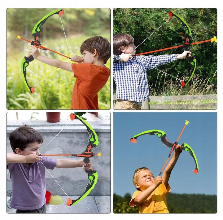 Glowing Bow LED Archery Set Arrows Target Material plastic string other