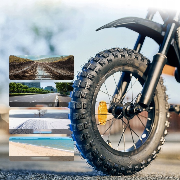 Міні CROSS мотоцикл електричний для дітей великі колеса 500 Вт з LED BT для 5-14 років — фото 2