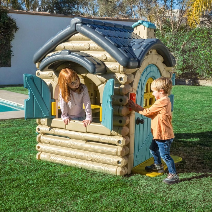 DUŻY DOMEK OGRODOWY CASUAL WYSUWANA ŁAWECZKA ŁAWKA STÓŁ CHATKA BELEK FEBER Producent Feber