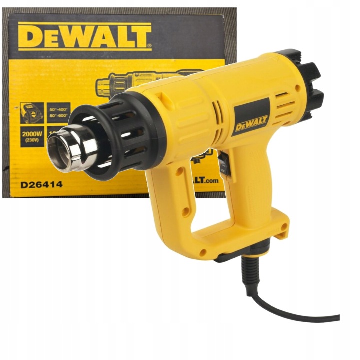 Horkovzdušná Pistole 2000 W Regulace Teploty 50-600 °C Dewalt D26414