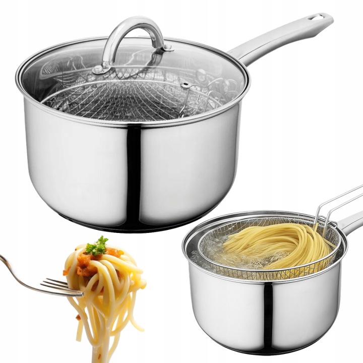 Hrnec na kuřecí hranolky a koblihy rendlík sítko Altom Design Fabio 4,5 l