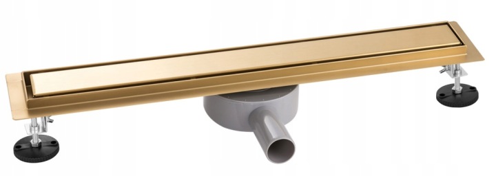 Lineární Odtok 60 CM Otočný Sifon 360 Zlatý