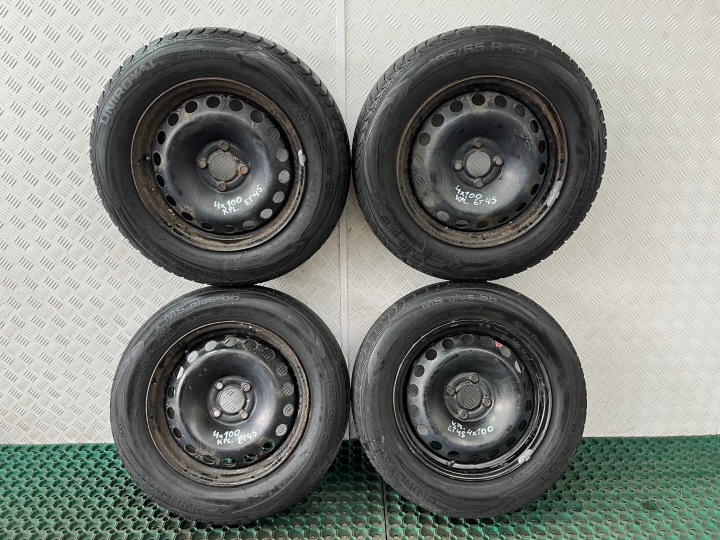 RENAULT MEGANE II disky plechové Kolesá 15'' 4x100 ET45 6.5Jx15 KOMPLET