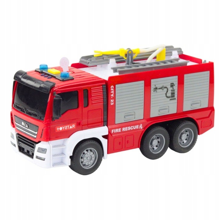 Велике авто Пожежна служба з Водою, Ефектами і Драбиною Lean Toys — фото 2