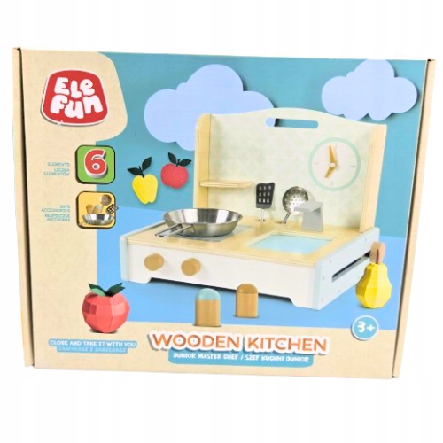 Elefun Wooden Kitchen Дерев'яна кухня Шеф-кухар Junior 24x27x35 см (новий з дефектом)