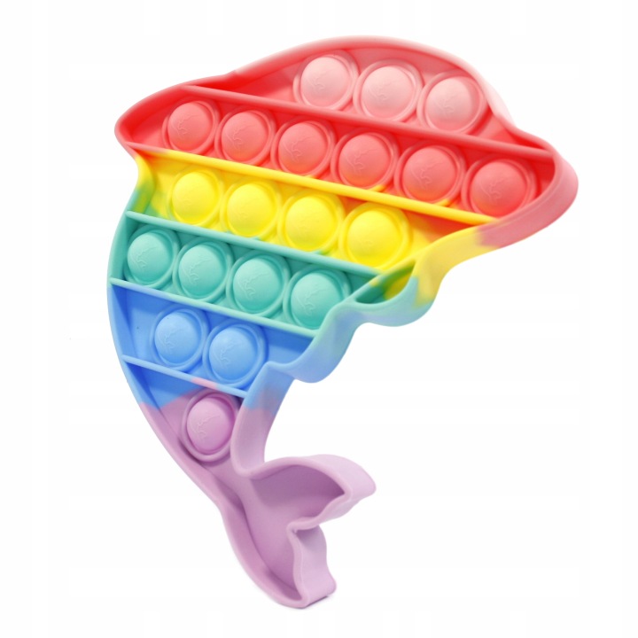 PUSH BUBBLE POP IT дельфін антистрес бульбашки