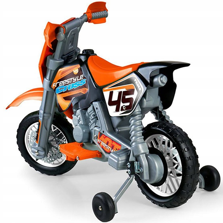 MOTOCYKL CROSS AKUMULATOR 6V DZIECI POMARAŃCZOWY ELEKTRYCZNY POJAZD FEBER Kod producenta 4562