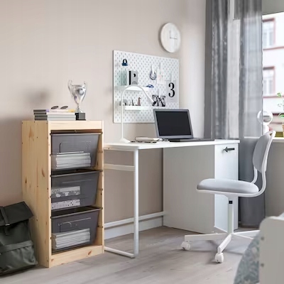 IKEA TROFAST Стелаж з контейнерами сосна 44x30x91 см — фото 2