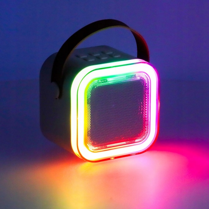 Колонка з мікрофоном бездротовий для караоке BLUETOOTH для дітей LED — фото 12