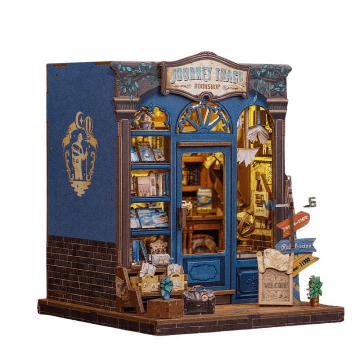 Book nook DIY CuteBee Книгарня Дорожня LED 241 ел.