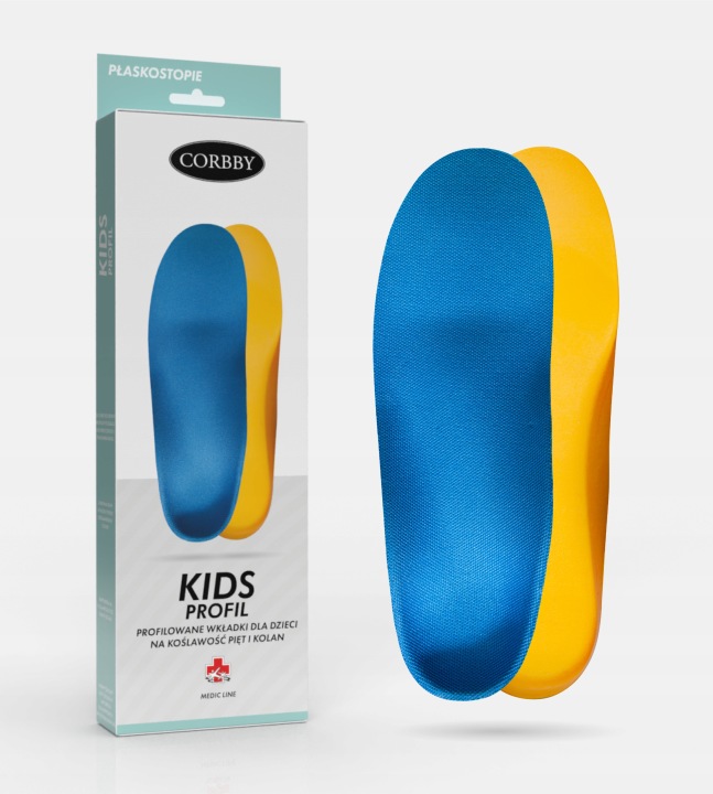 Устілки для взуття для дітей ортопедичні профільовані Corbby Kids Проф. 28-29