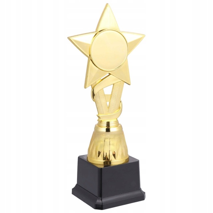2 шт. дитячий пластиковий трофей золотий на нагороди і змагання — фото 3