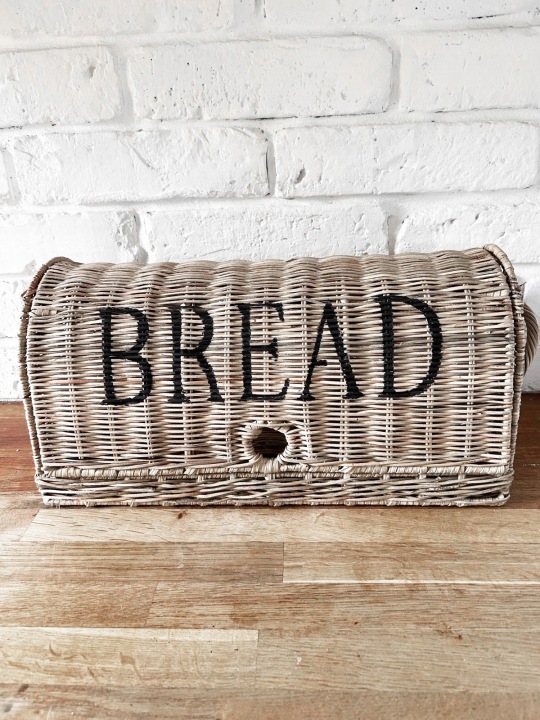 Ratanový chlebník Rustic Bread Box Hampton Nádoba na pečivo Ratanový koš