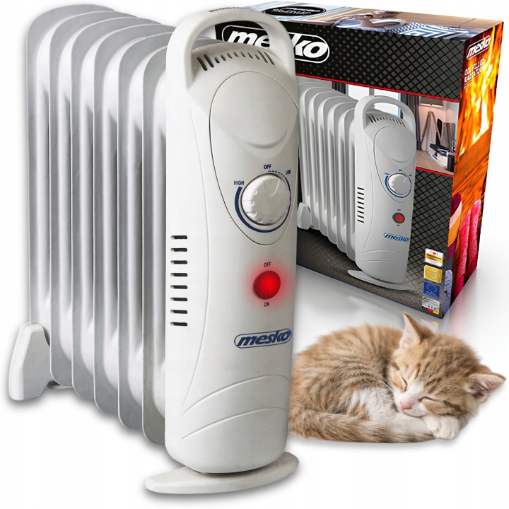 Mini elektrický ohřívač Olejový Malý Do Koupelny Kompaktní 800W