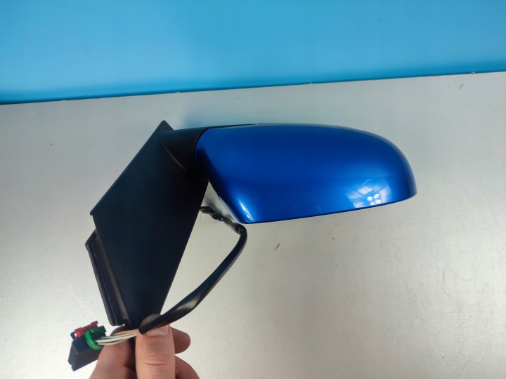 SPECCHIETTO RETROVISORE Destro VW TOURAN e 2003- 6 PIN blu